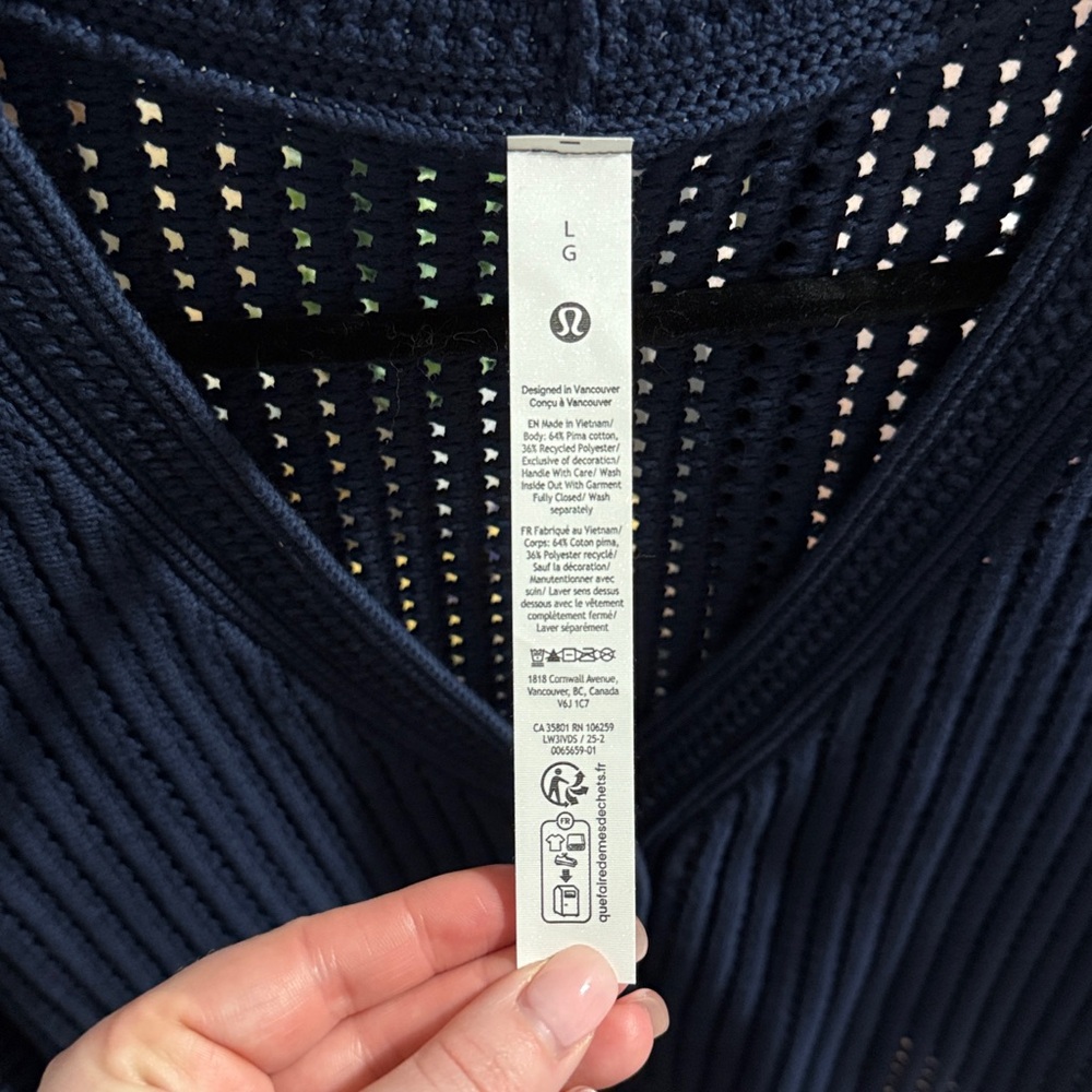 Cotton Crochet Mesh Relaxed-Fit Cardigan - Picture 6 of 9
